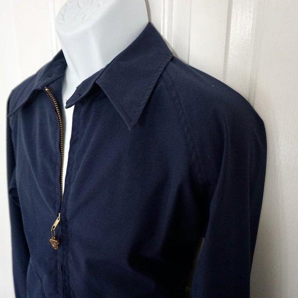 MEN'S MCGREGOR DRIZZLER VINTAGE FIELD JACKET SZ: 38 NAVY BLUE - Picture 3 of 12